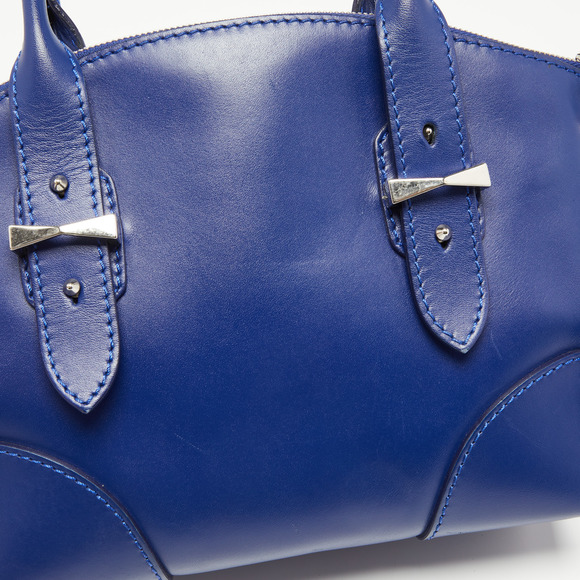 ALEXANDER MCQUEEN Blue Leather Small Legend Tote - Picture 5 of 8